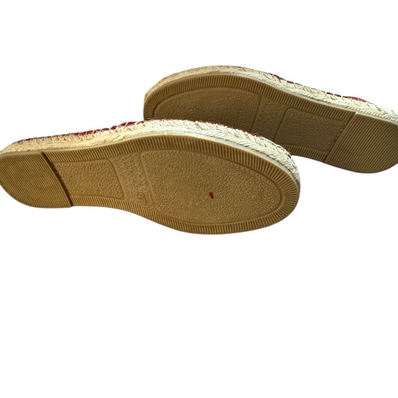 NWBox The Kooples Espadrilles Red Suede Size 37 or 6.5 US - Picture 5 of 7